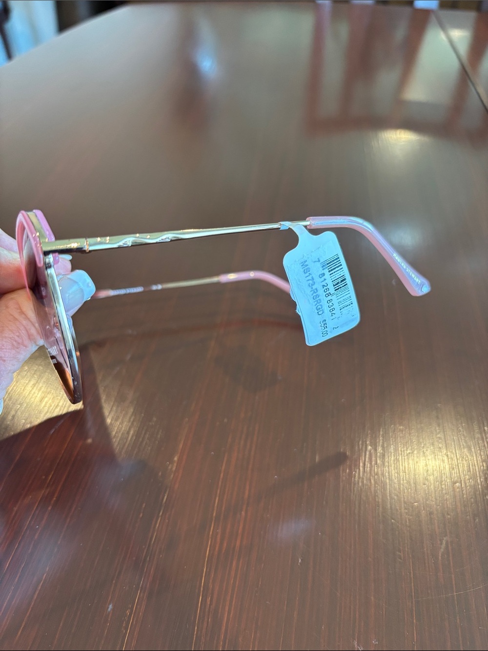 Martha Stewart 100% UV absorptive pink/gold tortoise frame, gradient pink lens - Picture 8 of 10